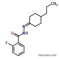 2-fluoro-N-[(4-propylcyclohexylidene)amino]benzamide